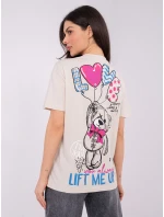 Tričko D12022AH02645Y light beige