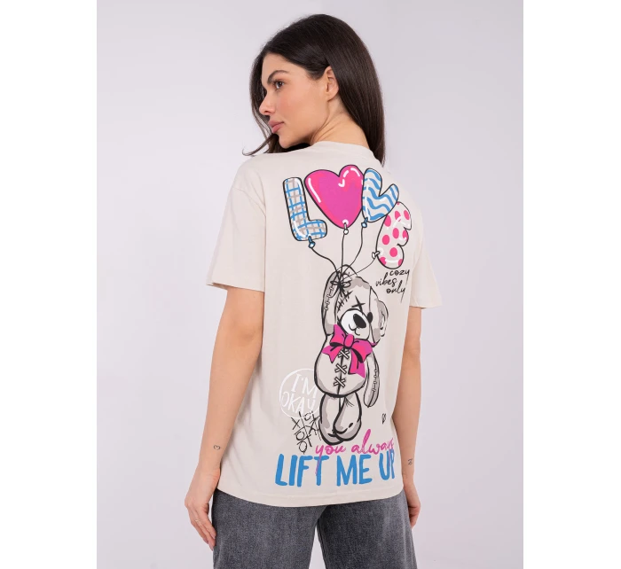 Tričko D12022AH02645Y light beige