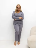 Pyžamo DU PI FP 505.05P tmavosivé Pyžamo DU PI FP 505.05P tmavosivé