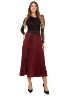 Spódnica MI SD model 21480434 bordowy - FPrice