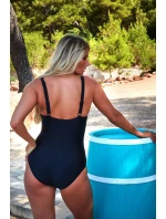 Jednodielne plavky MOANI KKJ031 black and blue - Gaia