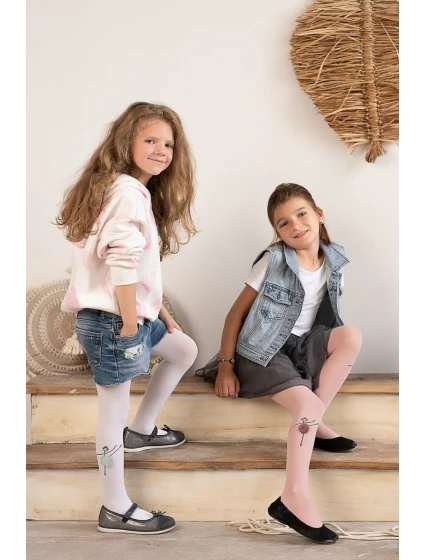 Detské pančuchy z mikrovlákna s aplikáciou LINE DANCER DR2520 Detské pančuchy z mikrovlákna s aplikáciou LINE DANCER DR2520