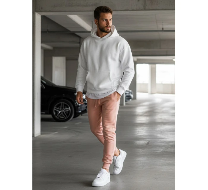 Pánské růžové tepláky Dstreet model 21964003 - FashionStreet