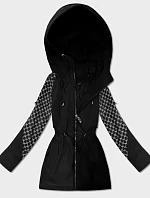 Dámska bunda Goodlookin s monogramom čierna (KK60412-1#)