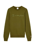 Pánská mikina Crewneck Sweatshirt olive  pánské model 21811903 - CHAMPION