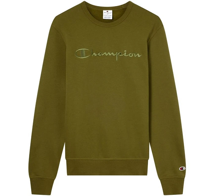 Pánská mikina Crewneck Sweatshirt olive  pánské model 21811903 - CHAMPION