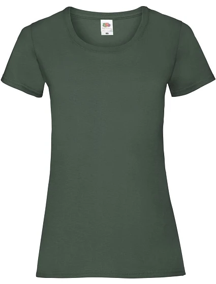 Fruit of the Loom Lady-Fit Valueweight T Dámske tričko 16.1372 fľašovo zelené Fruit of the Loom Lady-Fit Valueweight T Dámske tričko 16.1372 fľašovo zelené