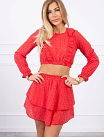 Boho červené šaty