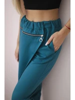 Punto Milano Zimné nohavice s ozdobným zipsom navy Punto Milano Zimné nohavice s ozdobným zipsom navy