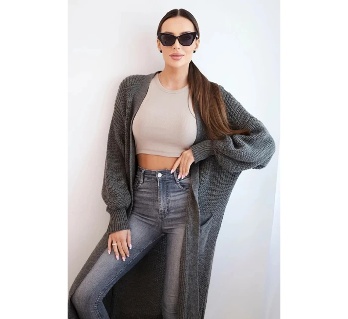 Dlhý sveter cappuccino