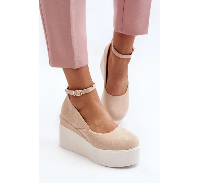 Damskie Espadryle Na Koturnie Jasnobeżowe Malla Damskie Espadryle Na Koturnie Jasnobeżowe Malla