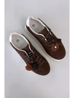 Dámské tenisky na platformě s ozdobnými čokoládové model 21919538 - Boto