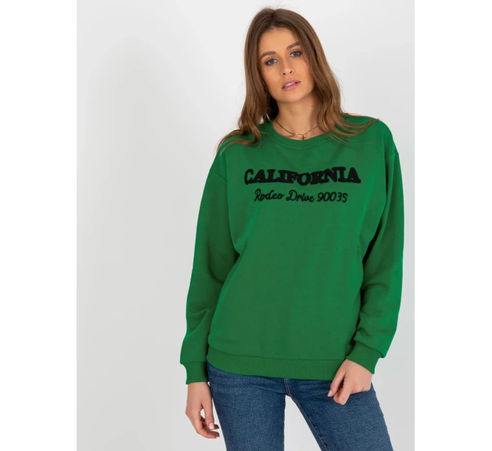 Dámska mikina MA BL 2205020 mikina.24 tmavo zelená - FPrice