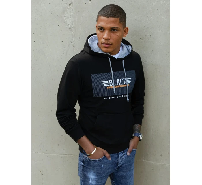 Pánská mikina s potiskem černá Dstreet model 21966171 - FashionStreet