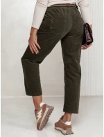 Dámské kalhoty s páskem olivové Dstreet model 21981981 - FashionStreet
