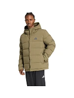 Pánske oblečenie adidas Helionic Climawarm Hoodie Olive JX0580