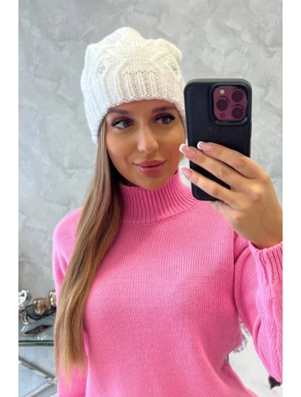 Dámska čiapka Ramona K383 biela