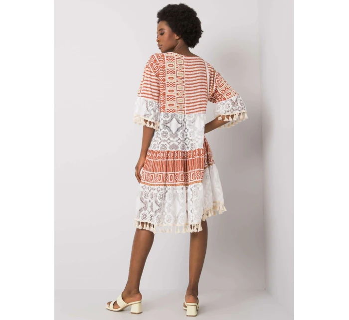 Šaty DHJ SK model 15638158 tmavě oranžová - FPrice