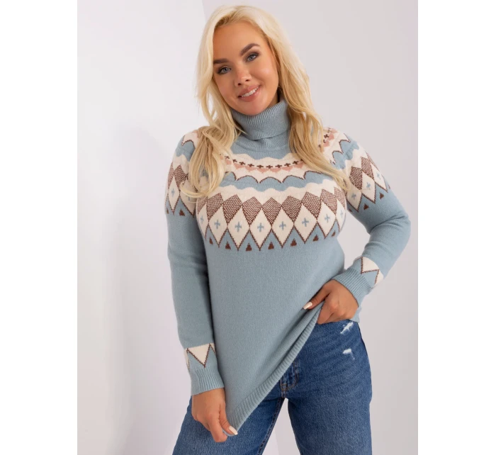 Sweter PM SW model 18949223 mietowy - FPrice Sweter PM SW model 18949223 mietowy - FPrice