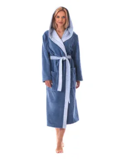 Unisex župan Tampa duo s kapucňou 3959 denim - Vestis