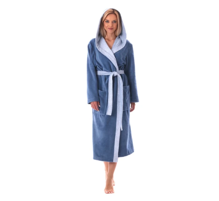 Unisex župan Tampa duo s kapucňou 3959 denim - Vestis