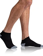 Pánske členkové ponožky 3 páry SPORT MEN IN-SHOE 3x - BELLINDA - čierne