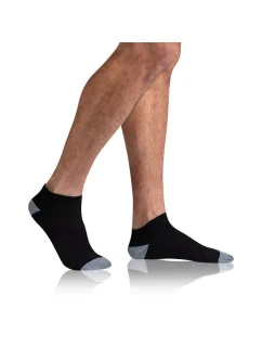 Pánske členkové ponožky 3 páry SPORT MEN IN-SHOE 3x - BELLINDA - čierne