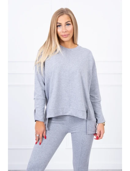 Súprava s oversize šedou blúzkou Súprava s oversize šedou blúzkou