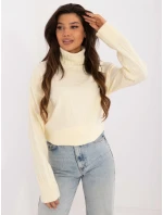 Sweter AT SW  jasny żółty model 20459079 - FPrice