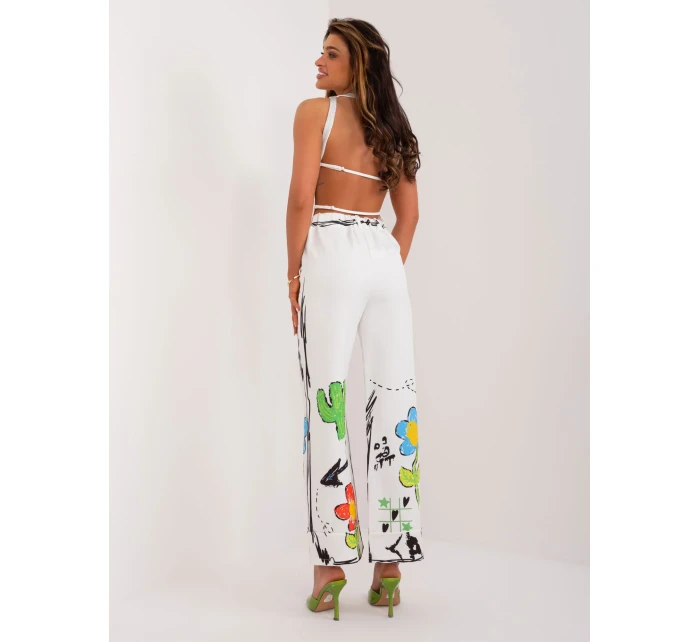 Spodnie DHJ SP model 20113124 ecru - FPrice Spodnie DHJ SP model 20113124 ecru - FPrice