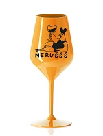 NERUŠŠŠ - oranžový nerozbitný pohár na víno 470 ml