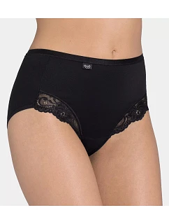 SLOGGI ROMANCE - Maxi nohavičky z bavlny Supima® s čipkou Sloggi
