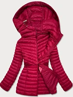 Vypasovaná červená dámska bunda (GT-212)