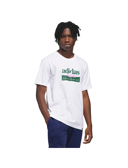 Adidas Sportsman Mountain Graphic white KC9254 pánske tričko