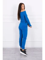 Súprava s dvojitým lemovaním nevädza modrá