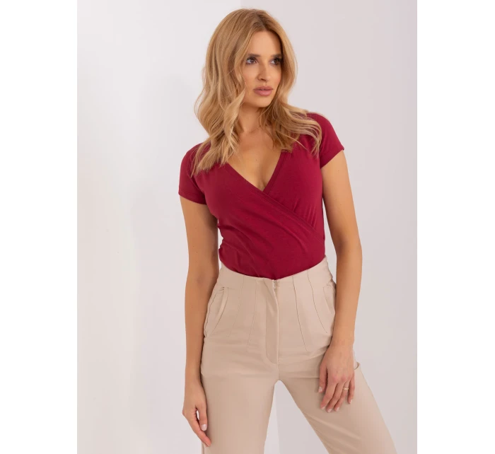 Tričko RV TS 5636.18 bordó Tričko RV TS 5636.18 bordó