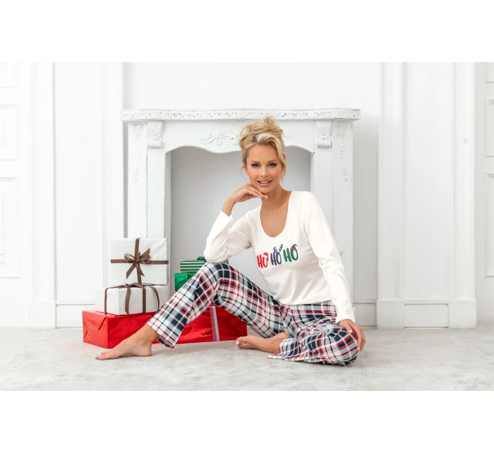 Pyžamo Ho Ho Long Ecru - Donna