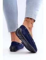 Dámske semišové mokasíny Navy Blue Si Passione