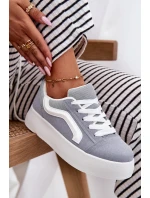 Dámske tenisky na platforme - modré Tellnira