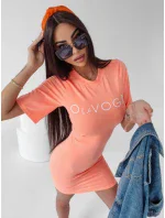 Dámske šaty 277797 lososové - Ola Voga Dámske šaty 277797 lososové - Ola Voga