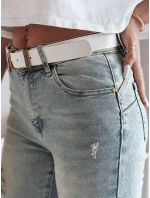 Dámské úzké džínové kalhoty s páskem modré Dstreet model 21985353 - FashionStreet Dámské úzké džínové kalhoty s páskem modré Dstreet model 21985353 - FashionStreet