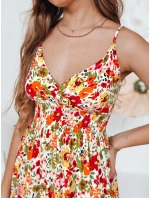 bílé květinové maxi šaty Dstreet model 21990241 - FashionStreet