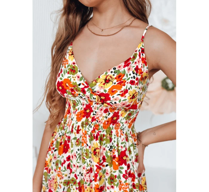 bílé květinové maxi šaty Dstreet model 21990241 - FashionStreet