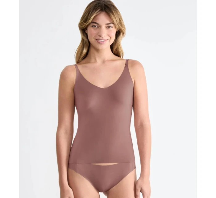 Dámsky top ZERO Feel 2.0 Špagetový top - BROWN - hnedý 1141 - SLOGGI