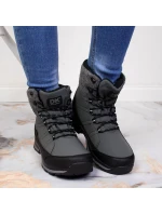 Zimné snehové topánky nepremokavé šedé DK