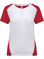 PA Dámské kontrastní sportovní tričko 20. white/red model 22448547 - Kariban ProAct
