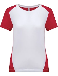 PA Dámské kontrastní sportovní tričko 20. white/red model 22448547 - Kariban ProAct