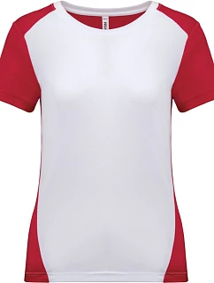 PA Dámské kontrastní sportovní tričko 20. white/red model 22448547 - Kariban ProAct