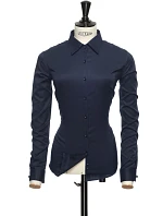 J.Harvest & Frost 01 Regular Women Nežehlivá halenka s dlouhým rukávem navy model 22454225 J.Harvest & Frost 01 Regular Women Nežehlivá halenka s dlouhým rukávem navy model 22454225