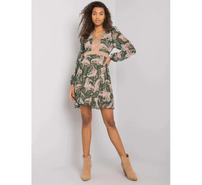 Dámske šaty LC SK 22K 3035.03P tmavo zelená - Pole Pole Dámske šaty LC SK 22K 3035.03P tmavo zelená - Pole Pole